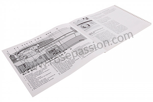 P80406 - Manuale d'uso e tecnico del veicolo in francese 968 1992 per Porsche 