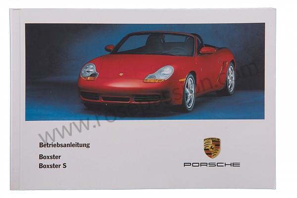 P85483 - Manuale d'uso e tecnico del veicolo in tedesco boxster boxster s 2001 per Porsche Boxster / 986 • 2001 • Boxster s 3.2 • Cabrio • Cambio manuale 6 marce