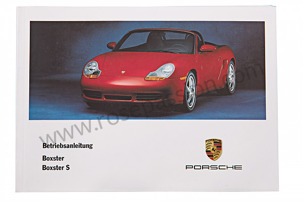 P83592 - Manuale d'uso e tecnico del veicolo in tedesco boxster boxster s 2002 per Porsche 