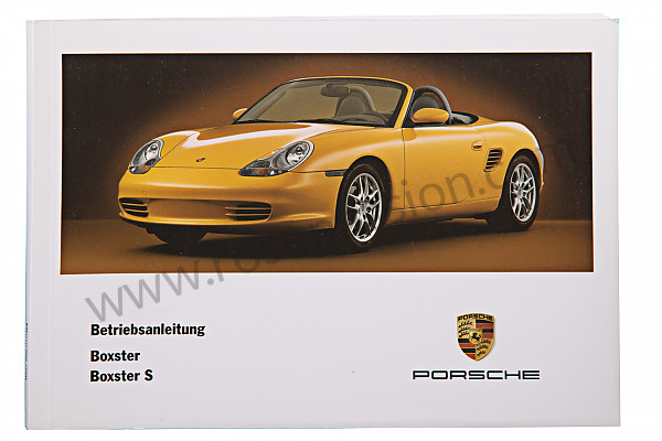 P83593 - Manuel utilisation et technique de votre véhicule en allemand boxster boxster S 2003 pour Porsche 