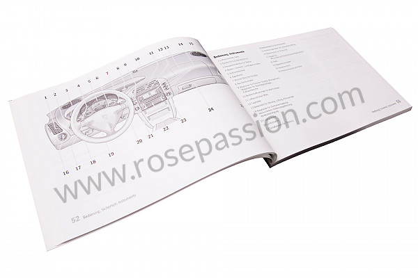 P91453 - Manuale d'uso e tecnico del veicolo in tedesco boxster boxster s 2004 per Porsche Boxster / 986 • 2004 • Boxster 2.7 • Cabrio • Cambio manuale 5 marce