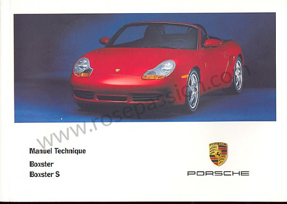 P83601 - User and technical manual for your vehicle in french boxster boxster s 2000 for Porsche 