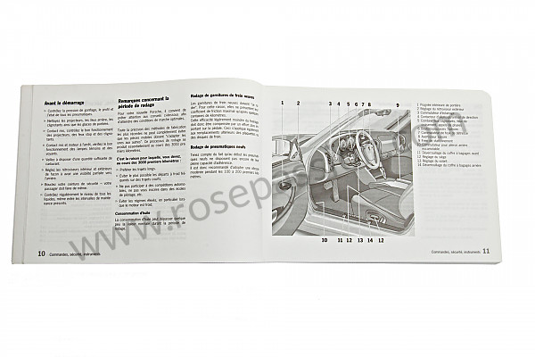 P84842 - Manuale d'uso e tecnico del veicolo in francese boxster boxster s 2001 per Porsche 