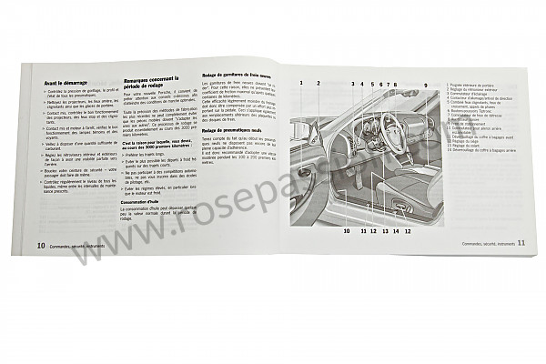 P84841 - Manuale d'uso e tecnico del veicolo in francese boxster boxster s 2003 per Porsche 