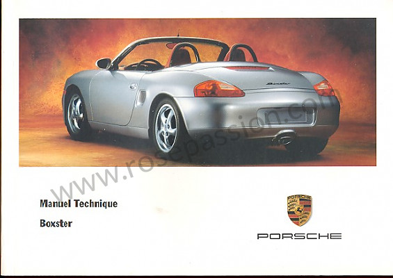 P83603 - User and technical manual for your vehicle in french boxster boxster s 1999 for Porsche 