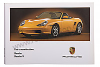 P83606 - Manuale d'uso e tecnico del veicolo in italiano boxster boxster s 2003 per Porsche 