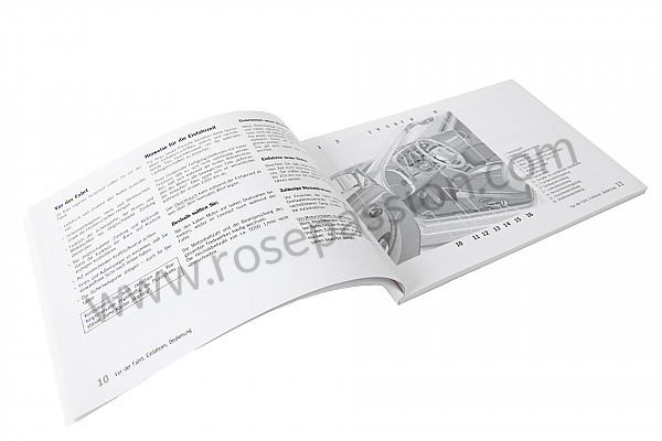 P80313 - Manual utilização e técnico do seu veículo em alemão boxster boxster s 1997 para Porsche Boxster / 986 • 1997 • Boxster 2.5 • Cabrio • Caixa automática