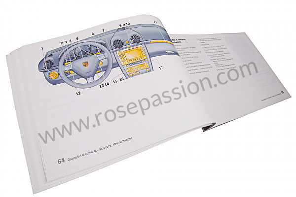 P106044 - Gebruiks- en technische handleiding van uw voertuig in het italiaans boxster boxster s 2005 voor Porsche Boxster / 987 • 2006 • Boxster 2.7 • Cabrio • Manuele bak 6 versnellingen
