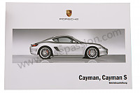 P119611 - Manual utilização e técnico do seu veículo em alemão cayman 2007 para Porsche 