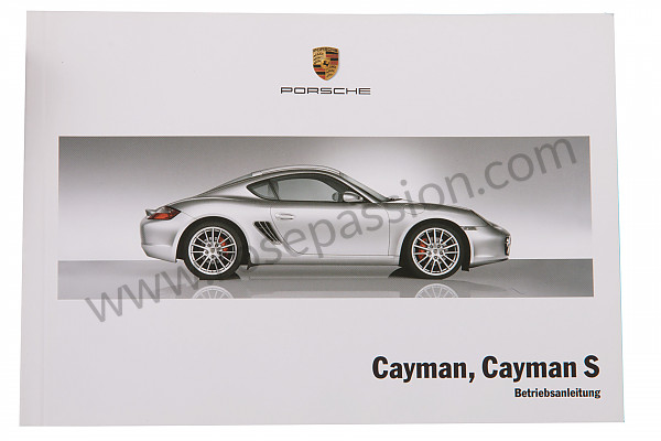 P119611 - Manual utilização e técnico do seu veículo em alemão cayman 2007 para Porsche 