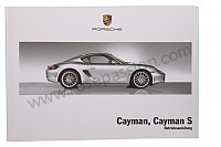 P130162 - Manual utilização e técnico do seu veículo em alemão cayman cayman s 2008 para Porsche 