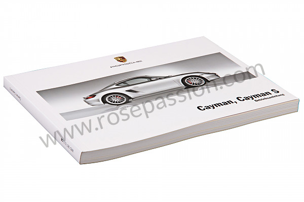 P130162 - Manual utilização e técnico do seu veículo em alemão cayman cayman s 2008 para Porsche 