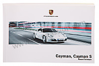 P145486 - User and technical manual for your vehicle in french cayman cayman s 2009 for Porsche 