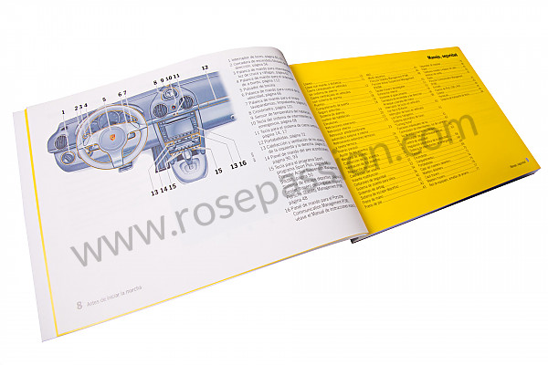 P145480 - Betriebsanleitung und technisches handbuch für ihr fahrzeug auf spanisch cayman cayman s 2009 für Porsche 