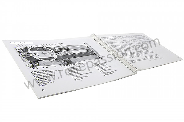 P85514 - Manuale d'uso e tecnico del veicolo in tedesco 911 carrera 911 turbo 1994 per Porsche 