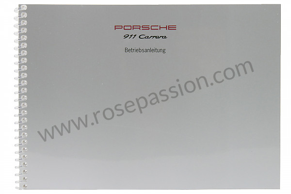 P85514 - User and technical manual for your vehicle in german 911 carrera 911 turbo 1994 for Porsche 