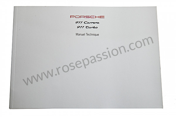 P78403 - User and technical manual for your vehicle in french 911 carrera 911 turbo 1996 for Porsche 