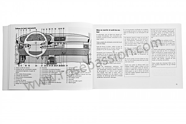 P78403 - User and technical manual for your vehicle in french 911 carrera 911 turbo 1996 for Porsche 993 / 911 Carrera • 1996 • 993 carrera 4 • Coupe • Manual gearbox, 6 speed