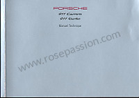 P80337 - Manual utilização e técnico do seu veículo em francês 911 carrera 911 turbo 1997 para Porsche 