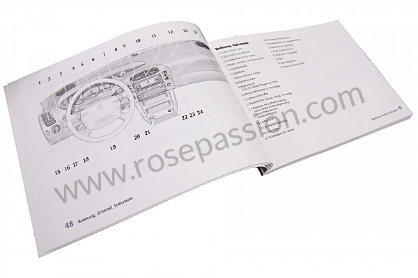 P83635 - Manuale d'uso e tecnico del veicolo in tedesco carrera 2 / 4 2000 per Porsche 