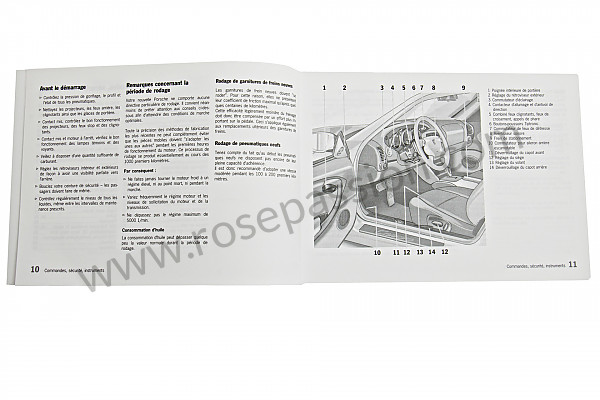 P83640 - Betriebsanleitung und technisches handbuch für ihr fahrzeug auf französisch carrera 2 / 4 2000 für Porsche 