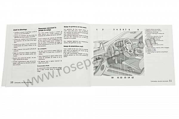 P84837 - Manual de utilización y técnico de su vehículo en francés carrera 2 / 4 2001 para Porsche 