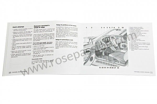 P83697 - Betriebsanleitung und technisches handbuch für ihr fahrzeug auf französisch carrera 2 / 4 2003 für Porsche 