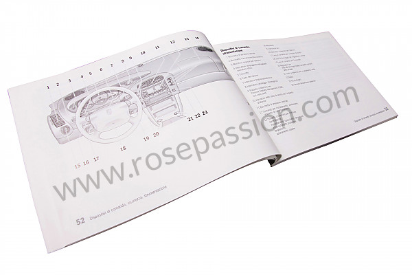 P83645 - Manual de utilización y técnico de su vehículo en italiano carrera 2 / 4 2001 para Porsche 996 / 911 Carrera • 2001 • 996 carrera 2 • Coupe • Caja manual de 6 velocidades