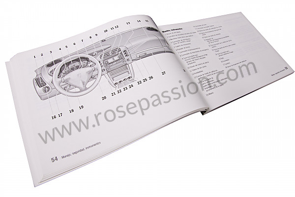 P83646 - Manual de utilización y técnico de su vehículo en español carrera 2 / 4 2002 para Porsche 996 / 911 Carrera • 2002 • 996 carrera 2 • Targa • Caja manual de 6 velocidades