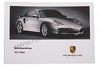P83662 - Manuel utilisation et technique de votre véhicule en allemand 911 turbo 2002 pour Porsche 