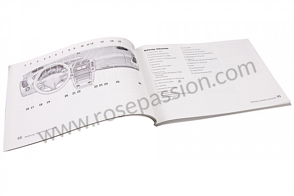 P83662 - User and technical manual for your vehicle in german 911 turbo 2002 for Porsche 