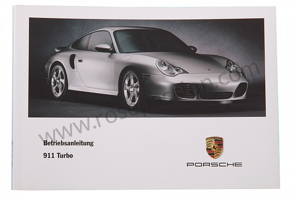 P83663 - Manuel utilisation et technique de votre véhicule en allemand 911 turbo 2003 pour Porsche 
