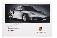 P83676 - Manual de utilización y técnico de su vehículo en italiano 911 turbo 2003 para Porsche 