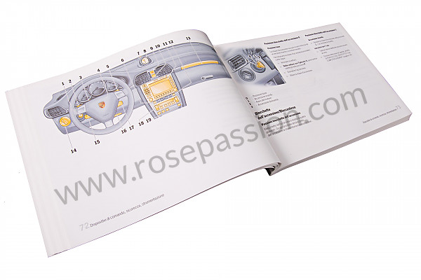 P119634 - User and technical manual for your vehicle in italian 911 carrera 2007 for Porsche 997-1 / 911 Carrera • 2007 • 997 c4 • Targa • Manual gearbox, 6 speed