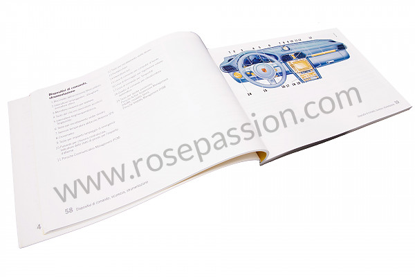 P130221 - Manual de utilización y técnico de su vehículo en italiano 911 turbo 2008 para Porsche 997 Turbo / 997T / 911 Turbo / GT2 • 2008 • 997 turbo • Cabrio • Caja manual de 6 velocidades
